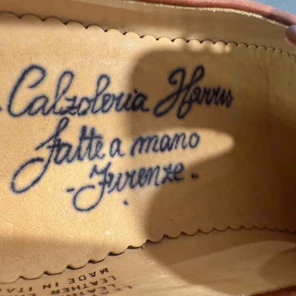Calzoleria Harris Firenze Tassel Leather Loafer Shoe Men Sz 10 Handcrafted Italy main image 8